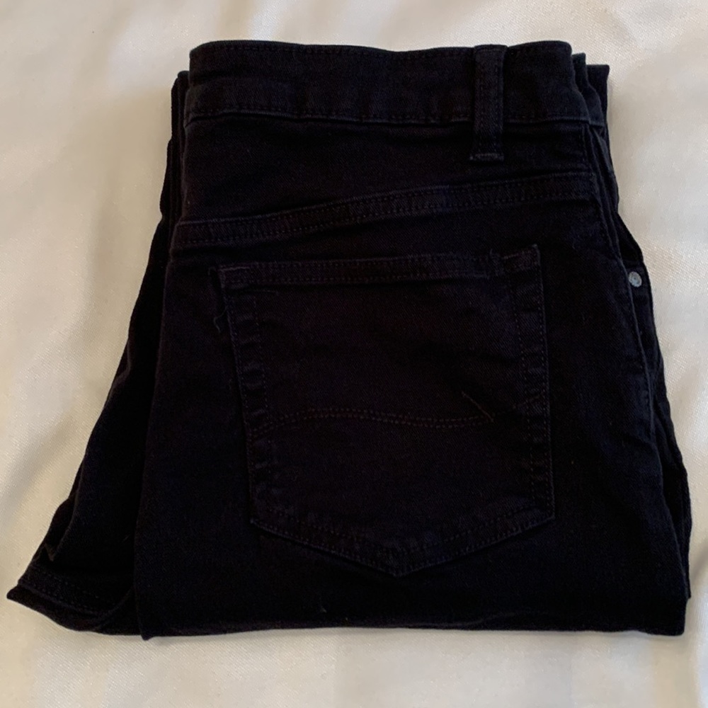 LEE Relaxed Fit Mid Rise, Capris, Black, Size 10 Medium